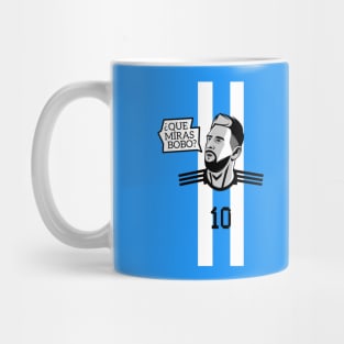 Que Miras Bobo - Messi #10 - ARG 22 Football Mug